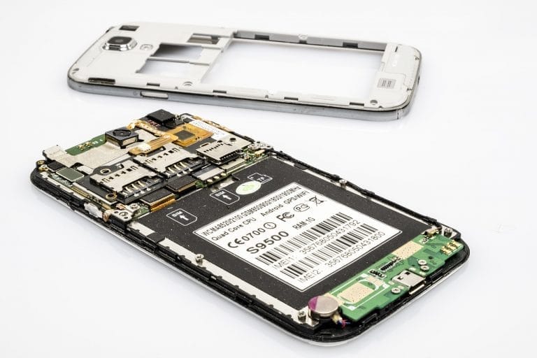 Environmental Stickers on an electronic product