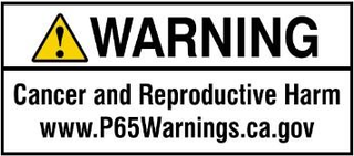 Proposition 65 current short-form warning notice