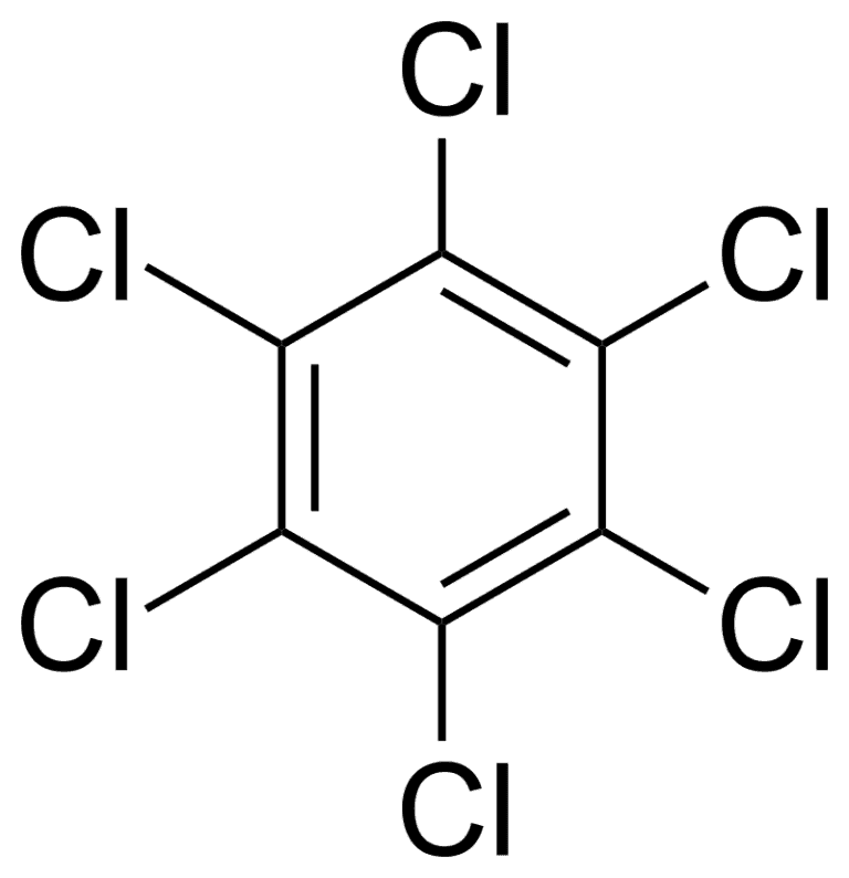 Hexachlorobenzene molecule