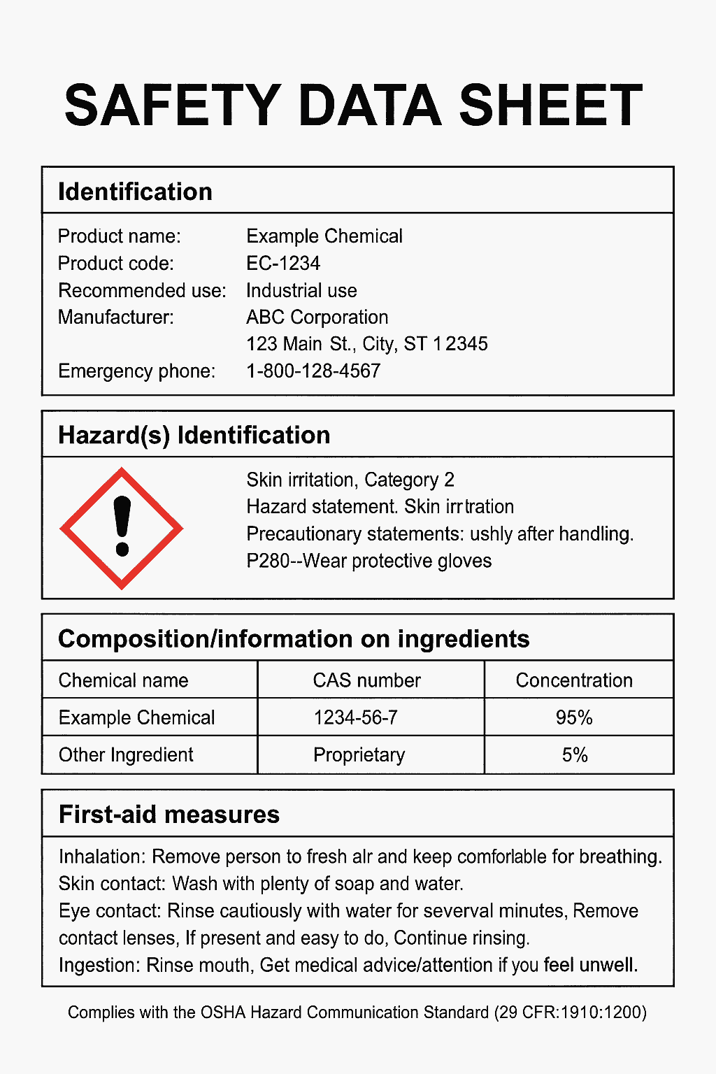 Safety Data Sheets Generation Enviropass Expertise Inc 